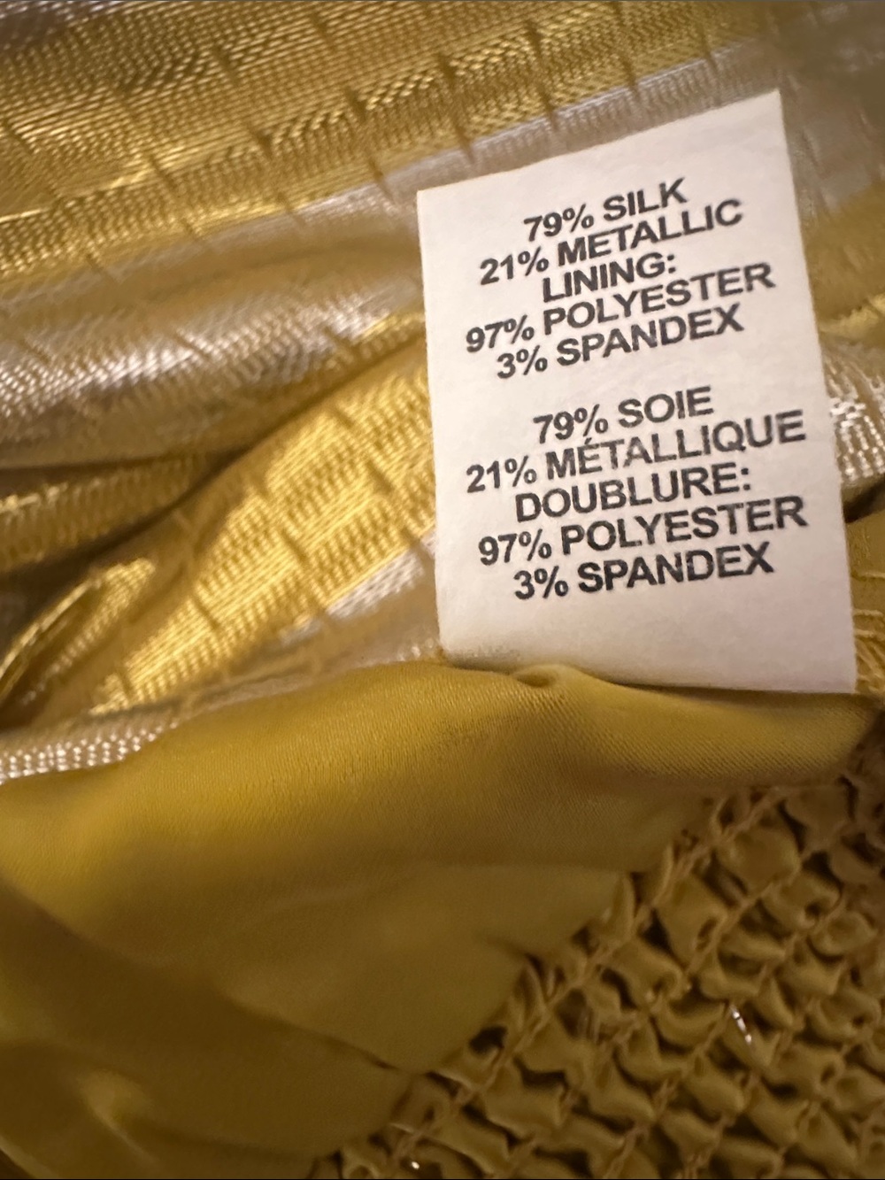 Ramy Brook Metallic Gold Twist-Knot V-Neck Blouse - Picture 8 of 9